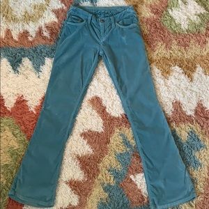 Stitch stretchy corduroy jeans